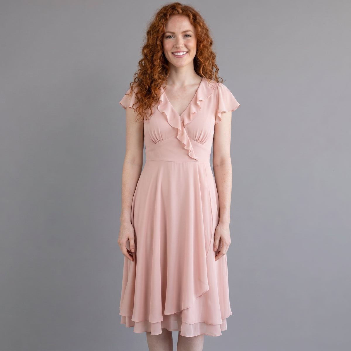 Elena | Ruffle Wrap Dress