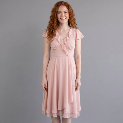 Elena | Ruffle Wrap Dress